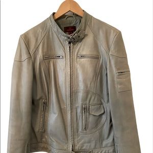 Danier leather motorcycle jacket.